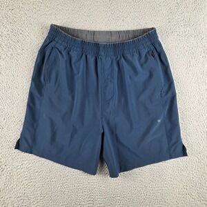 Mack Weldon Shorts Mens Medium Blue 6.5" Unlined Performance Stretch Casual